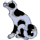 download Dog clipart image with 180 hue color