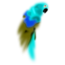 download Bird clipart image with 180 hue color