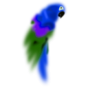 download Bird clipart image with 225 hue color