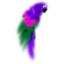 download Bird clipart image with 270 hue color