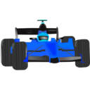 download Race Car clipart image with 180 hue color