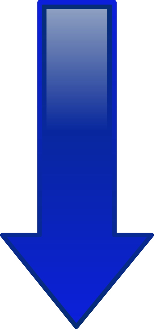 Arrow Down Blue