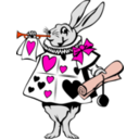 download Rabbit From Alice In Wonderland clipart image with 315 hue color