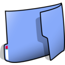 download Folder Vertical clipart image with 180 hue color