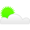 download Sun Cloud clipart image with 45 hue color