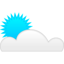 download Sun Cloud clipart image with 135 hue color