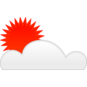 download Sun Cloud clipart image with 315 hue color