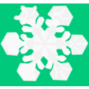 download Snowflake clipart image with 90 hue color