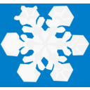 download Snowflake clipart image with 135 hue color