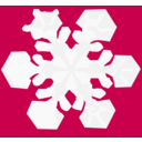 download Snowflake clipart image with 270 hue color