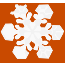 download Snowflake clipart image with 315 hue color