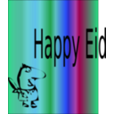 download Happy Eid clipart image with 180 hue color