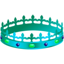 download Crown clipart image with 135 hue color