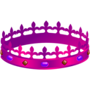 download Crown clipart image with 270 hue color