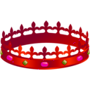 download Crown clipart image with 315 hue color