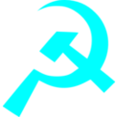 download Hammer And Sickle clipart image with 180 hue color