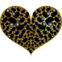 download Red Heart clipart image with 45 hue color
