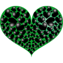 download Red Heart clipart image with 135 hue color