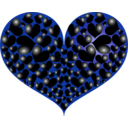 download Red Heart clipart image with 225 hue color