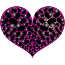 download Red Heart clipart image with 315 hue color