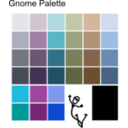 download Color Palette clipart image with 180 hue color