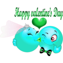 download Happy Valentine Smiley Emoticon clipart image with 135 hue color