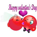 download Happy Valentine Smiley Emoticon clipart image with 315 hue color