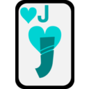 download Jack Of Hearts clipart image with 180 hue color