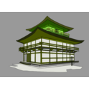 download Kinkakuji clipart image with 45 hue color