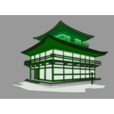 download Kinkakuji clipart image with 90 hue color