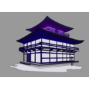 download Kinkakuji clipart image with 225 hue color