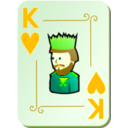 download Ornamental Deck King Of Hearts clipart image with 45 hue color