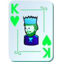 download Ornamental Deck King Of Hearts clipart image with 135 hue color
