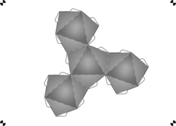 Net From Tetrahedron To Geodesic Dome Frequncy 2