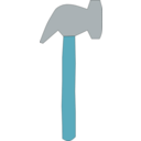 download Hammer 2 clipart image with 180 hue color