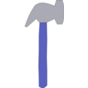 download Hammer 2 clipart image with 225 hue color