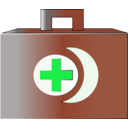 download First Aid Bag Icon clipart image with 135 hue color