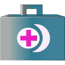 download First Aid Bag Icon clipart image with 315 hue color