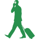 download Businessman On Phone clipart image with 270 hue color
