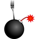 download Fork Bomb clipart image with 315 hue color