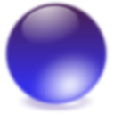 download Blue Cristal Ball clipart image with 45 hue color