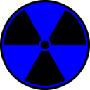 download Radioactive Symbol clipart image with 180 hue color