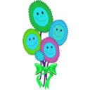 download Happy Sun Flowers clipart image with 135 hue color
