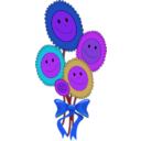 download Happy Sun Flowers clipart image with 225 hue color