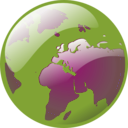 download Earth Globe clipart image with 225 hue color