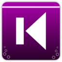 download Previous Track Icon clipart image with 180 hue color