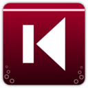 download Previous Track Icon clipart image with 225 hue color