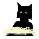 download Spaghetti Cat clipart image with 0 hue color