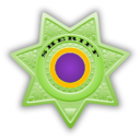download Sheriff Star clipart image with 45 hue color