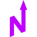 download North Arrow Orienteering clipart image with 45 hue color